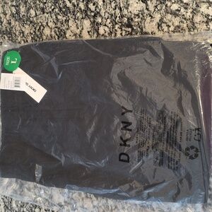 DKNY Black Sweatpants with Rhinestone Logo